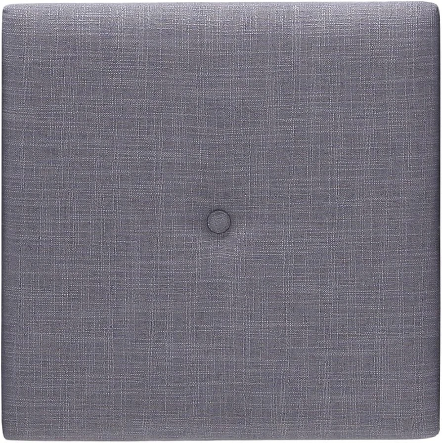 Queen, tela 62 pulgadas x 31 pulgadas con azulejos de cabecero de penacho, gris montado en la pared nuevo Foto 2 de 4