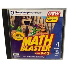 Math Blaster Ages 9-12 by Knowledge Adventure CD for Windows and Power Mac B224