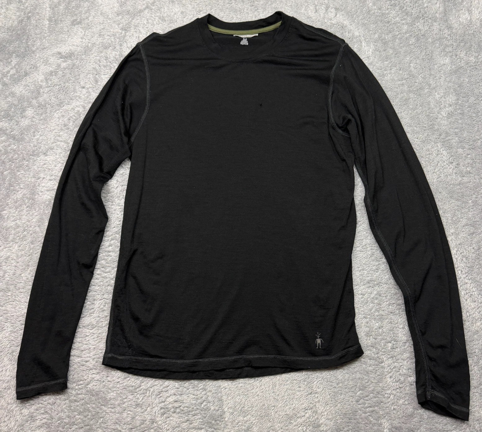 Smartwool Merino 250 Black Base Layer Long Sleeve Top Wool Mens Medium