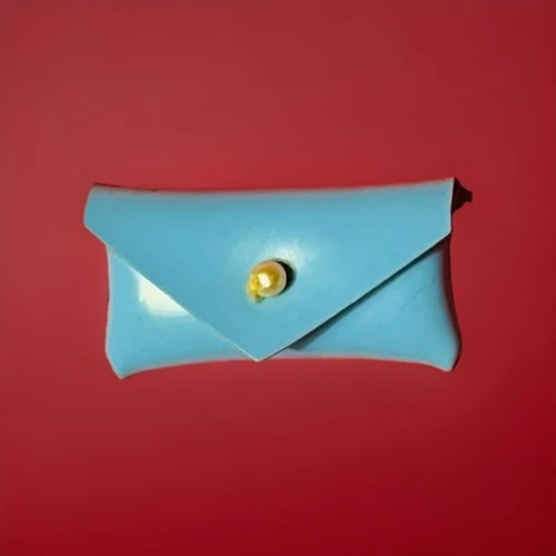 Rare Vintage Mod 1967 TNT Barbie Sears Beautiful Blues Clutch Purse Fashion 3303
