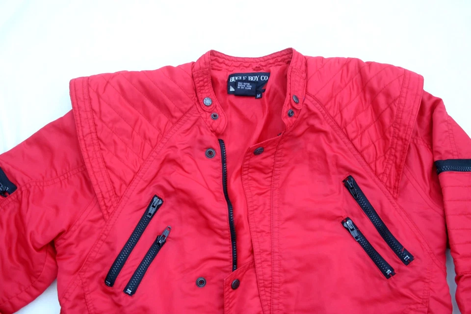 CHAQUETA DE PARACAÍDAS DE COLECCIÓN MICHAEL JACKSON AÑOS 80 ABRIGO BEAT IT THRILLER BAD Foto 2 de 4