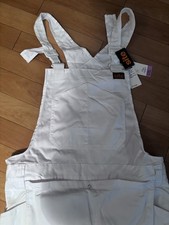 Site Stoian White Bib & Brace, Xx Large XLb&q Dungarees Work Wear  RRP£23 