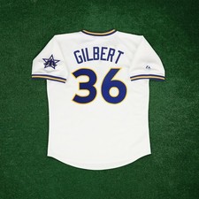 Logan Gilbert 1977 Seattle Mariners Cooperstown Men Home Jersey w/ Team Patch