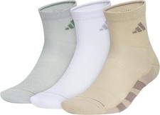 NWT Adidas Mens All Day Training Quarter Ankle Socks 3 Pairs 5161798A Sz L