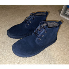 UGG Mens Navy Blue Suede Neumel US 10