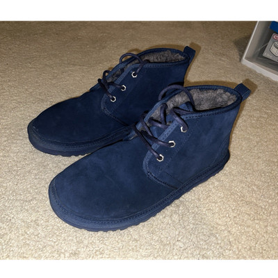 UGG Men's Navy Blue Suede Neumel US 10