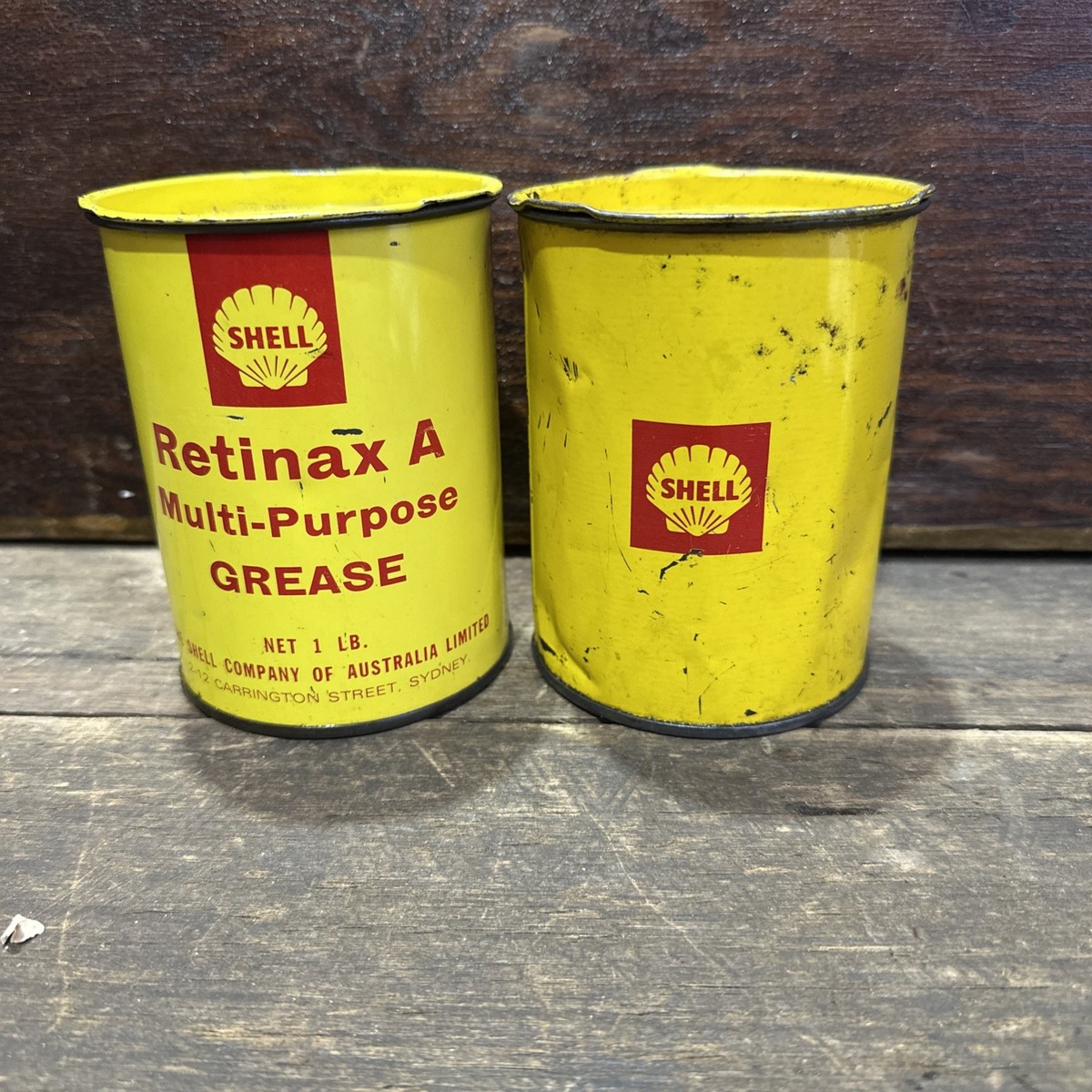 Shell Vintage 1lb Grease Cans X 2 Australian 1960's | eBay Australia