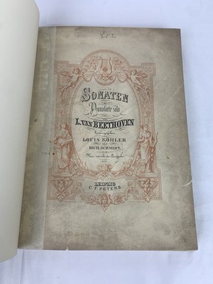 Beethoven Klaviersonaten Peters Leipzig Köhler/Schmidt Neu revidirte Ausgabe
