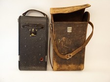 Antique Kodak A-122 no 8-A Junior autographic folding camera in leather case