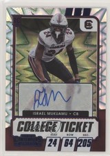 2021 Panini Contenders Draft Picks College Ticket 7/39 Israel Mukuamu Auto no9