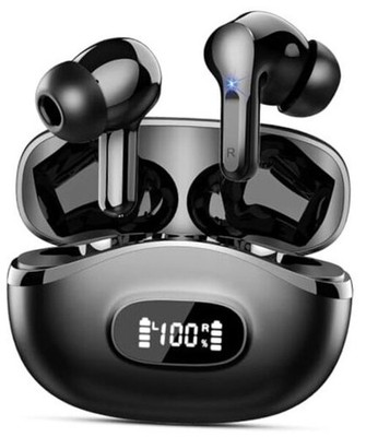 Wireless Earbuds, Bluetooth Headphones 5.4 HiFi Stereo, Ear Buds with 4 Black