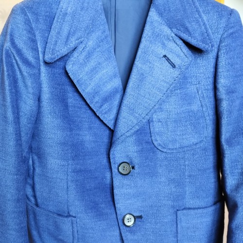 Vintage Sic Cremona Suit Boys 5 Blue Velvet Jacket Breeches Tailored Italy Made - Picture 6 of 17