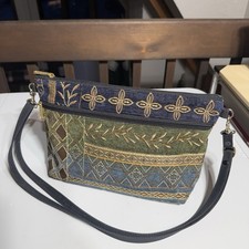 Danny K Beverly Hills Tapestry Crossbody Handbag Purse USA Pockets, Zippers