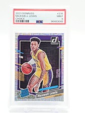 MAXWELL LEWIS 2023-24 DONRUSS RATED ROOKIE CHOICE LOS ANGELES LAKERS PSA 9 Q7023