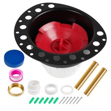 Freestanding Tub Drain Rough-in Kit, Bathtub Kit with PVC  White