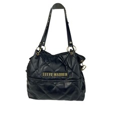 Steve Madden Black Bowen Tote Shoulder Bag wi...