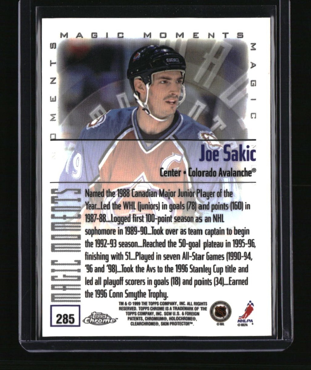1999-00 Topps Chrome #285c Joe Sakic | eBay