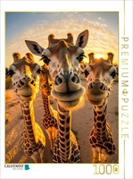 Calvendo Puzzle Giraffes | 1000 Pieces, Finished Size 25.2 × 18.9 In (64 × 48 Cm