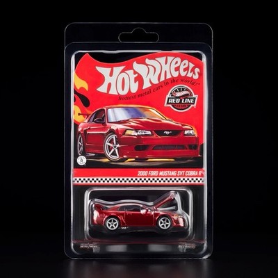 2025 Hot Wheels RLC 2000 Ford Mustang SVT Cobra R Bright Red Rider Car PRESALE