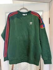 Adidas Originals Men's Medium Adicolor 3D Trefoil 3-Stripes Crewneck Sweatshirt
