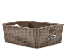 Basket Elegance Effect Rattan 36x29x13 Turtle Dove Brown Stefanplast
