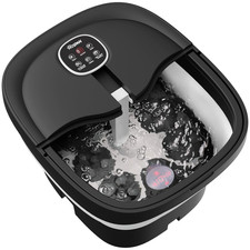 Collapsible Foot Spa Electric Rotary Massage, Foot Bath with Heat, Bubble, Remot