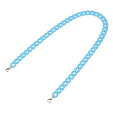 Acrylic Purse Strap,35.4" Matte Bag Chain Replacement Deep Blue