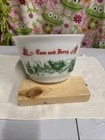 Vintage Tom And Jerry Hazel Atlas Milk Glass Punch Bowl