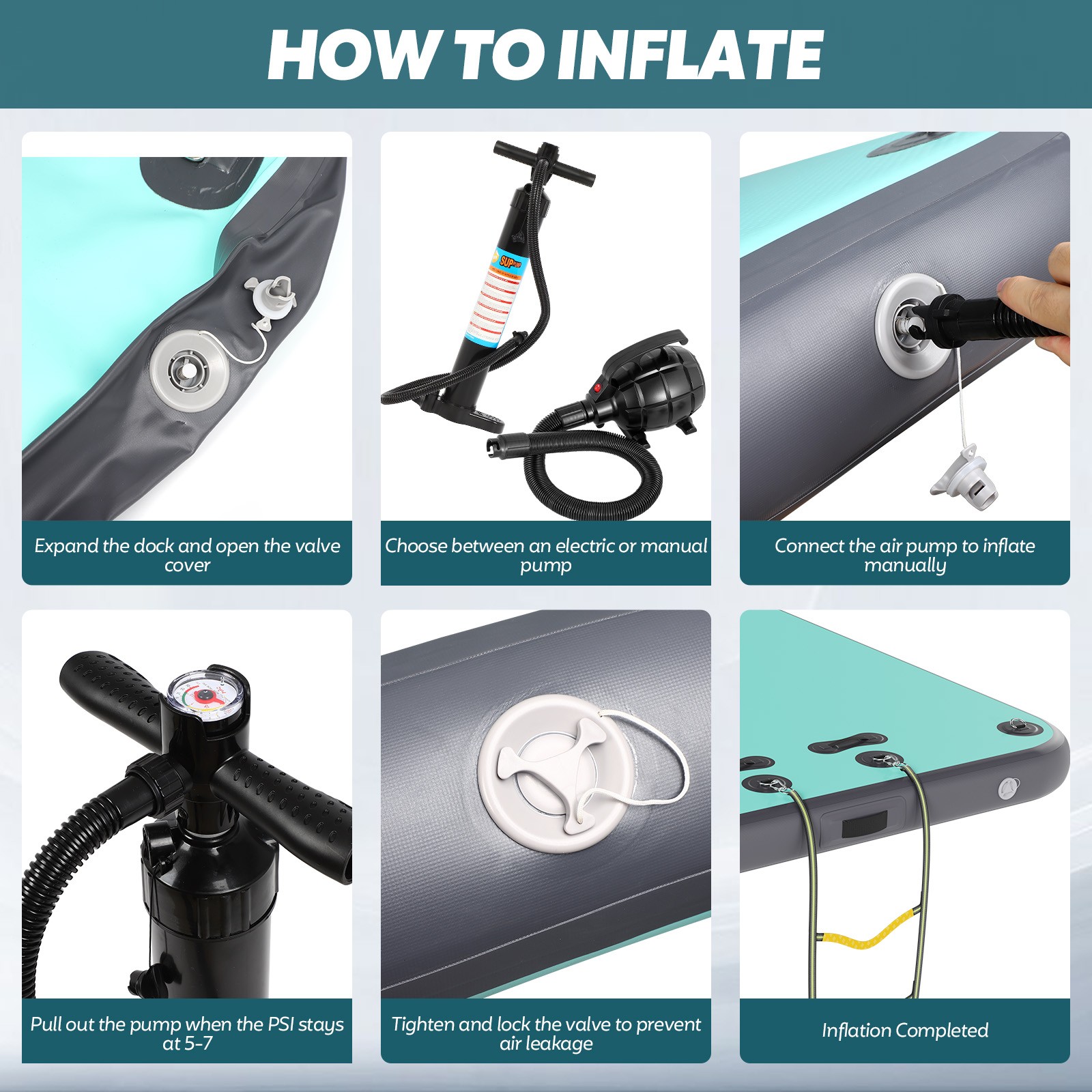 8x6FT Inflatable Pool Floats Water Inflatable for Adults Pool Float Islands