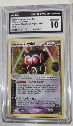 Team Magma's Claydol graded CGC 10 for sale on eBay