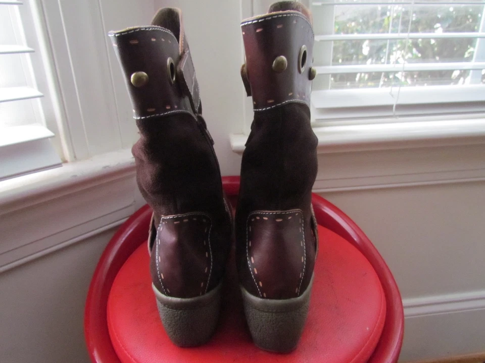 SPRING STEP L'ARTISTE BROWN LEATHER WOMEN'S BOOTS SIZE 41 (EUR) - Image 4 of 4