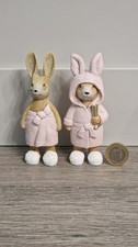 2x Brand New, Next, Rosie Rabbit Bathroom Ornaments. No Tags.