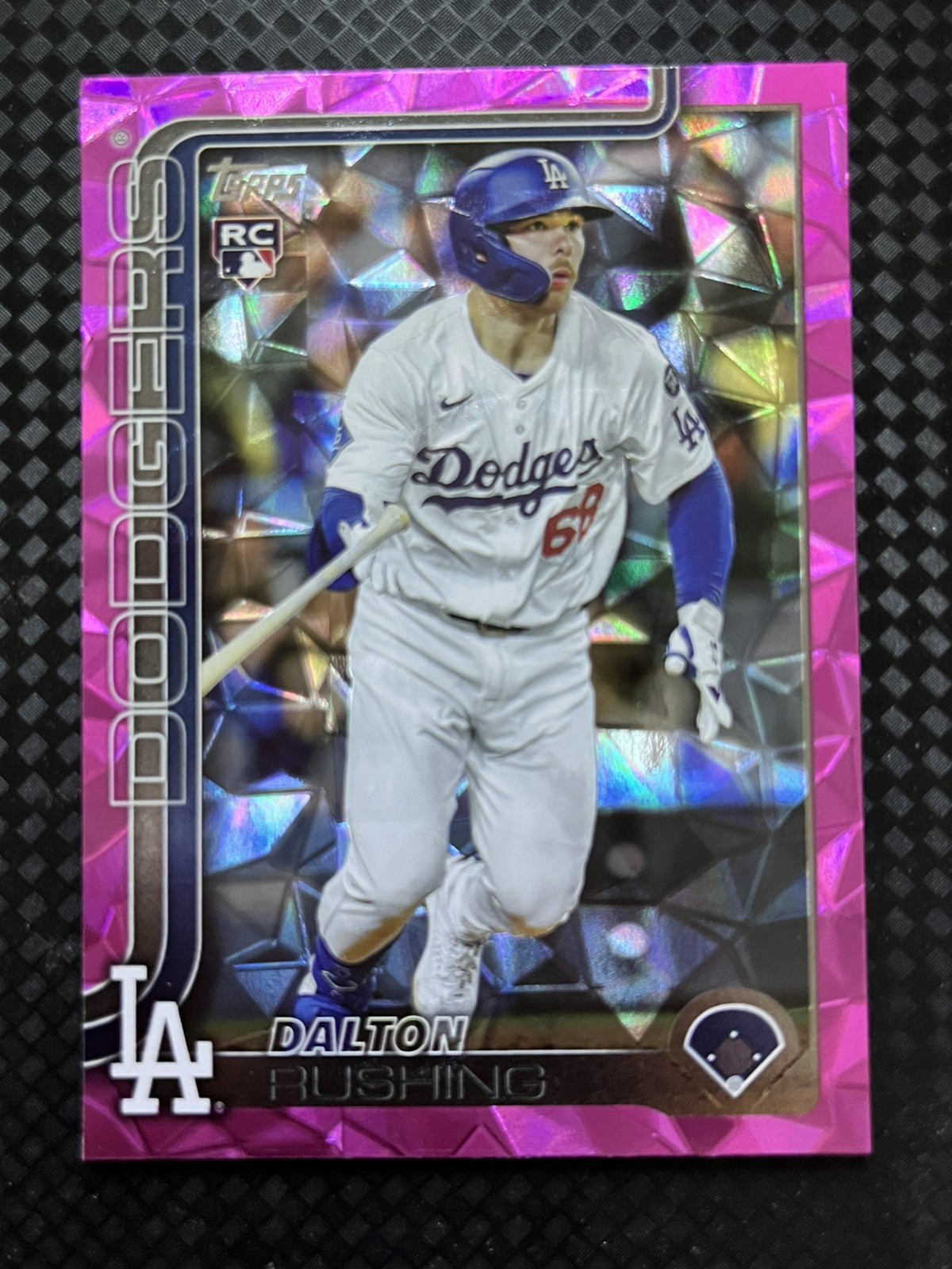 2025 Topps Update Series - Dalton Rushing #US38 Pink Diamante Foil (RC)