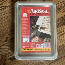 NEW Vtg Rema Air Bake Insulated Aluminum Cake  Baking Pan 13" X 9" w LID Sealed!