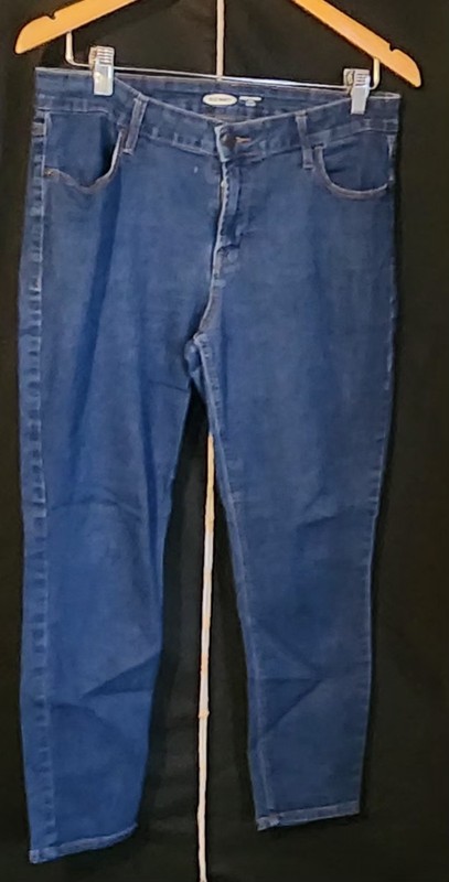 Old Navy Super Skinny Ankle Jeans Women's Size 12 Mid Rise Blue Denim Jeans