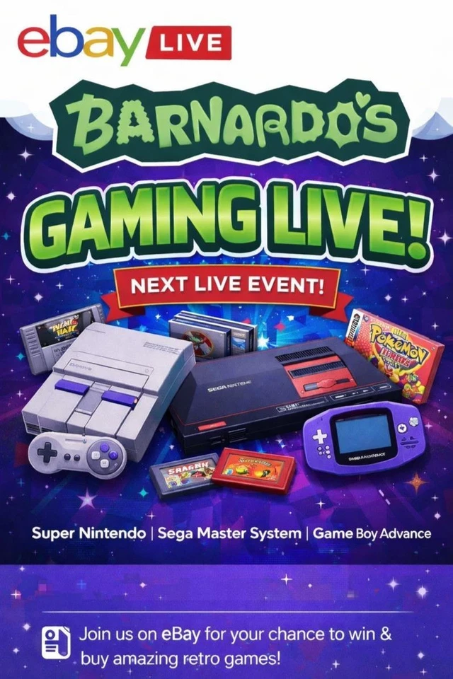 Retro Gaming & Consoles £1 Start Charity Auction Nostalgia Vintage Modern