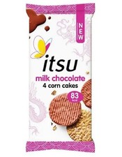 Itsu Milk Chocolate 4 Corn Cakes 68g-2 Pack