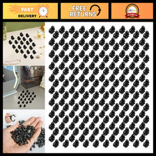 100 Pack Mini Hair Claw Clips - Tiny Plastic Hairpins for Women  Girls - Black