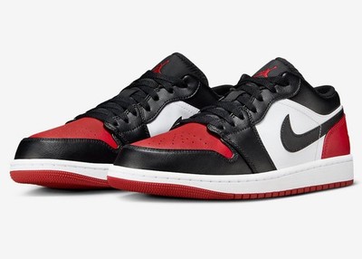 Nike Air Jordan 1 Low Bred Toe 2.0 Sneaker Schuhe Chicago 46 US 12 553558-161