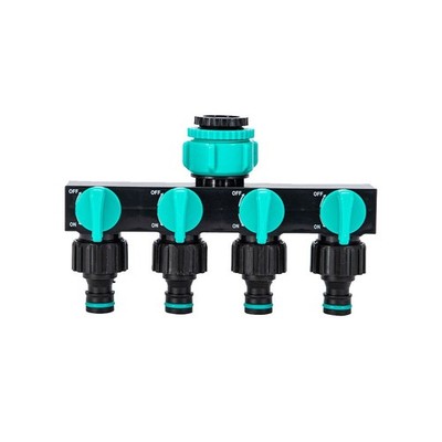 1 Split 5 Way Irrigation Garden Faucets Open Closed Adapter (Foreign Shipping