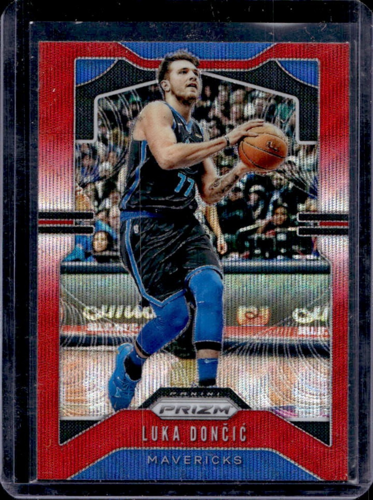 2019-20 Prizm Luka Doncic Prizm Ruby Wave #75 Mavericks