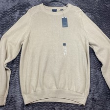 Arrow pullover Crewneck sweater tan , mens size L.  4