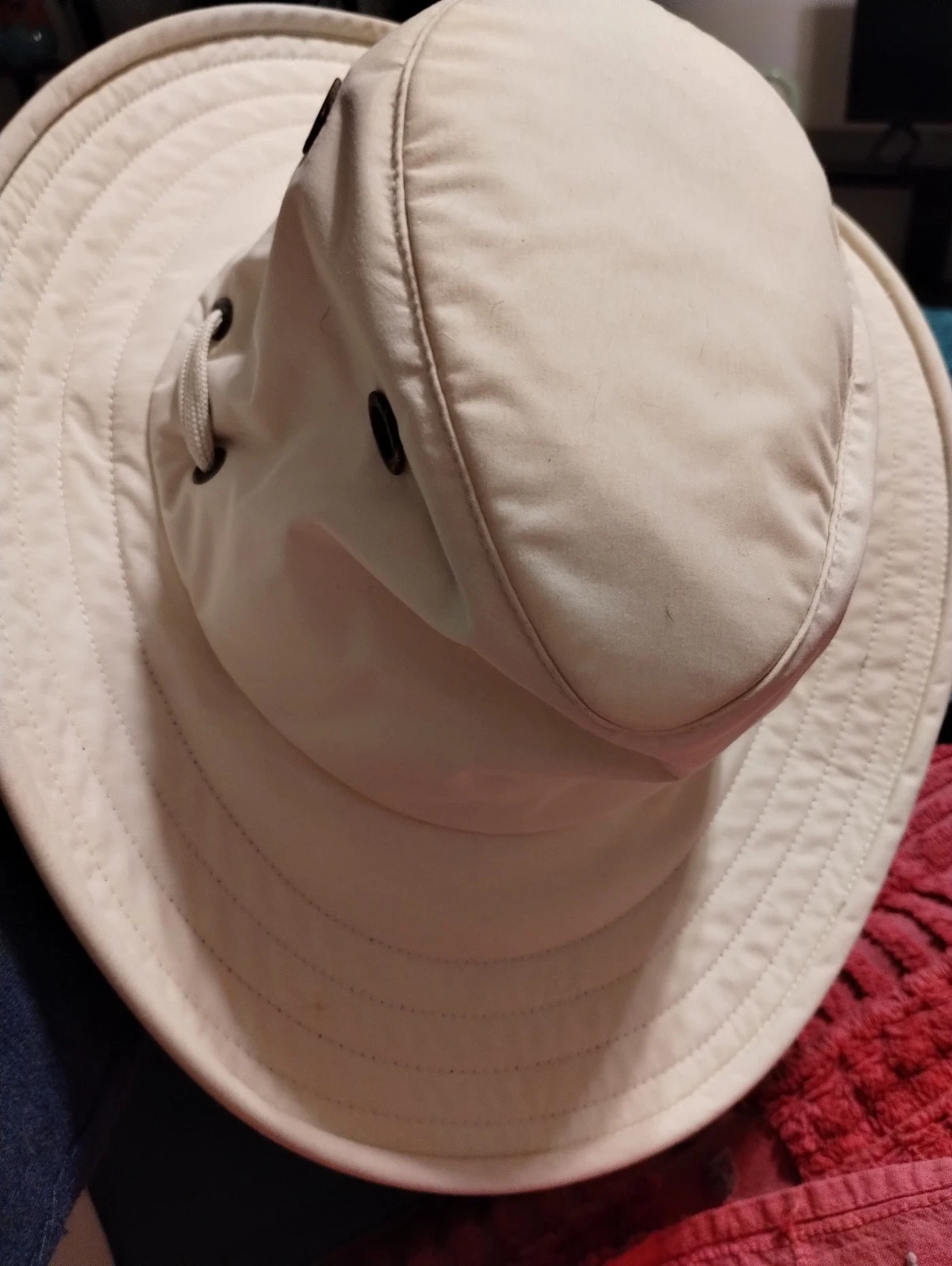 Vintage Tilley Hat Fitted Men's 7-1/4 Beige Endurables Travel Sun Outdoor Hiking