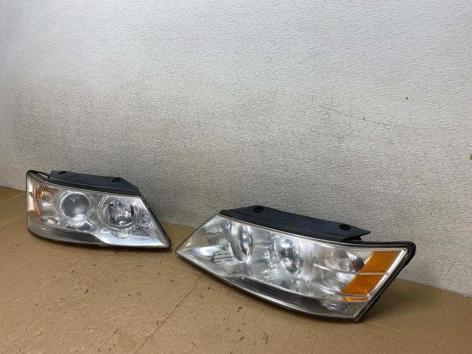 2009 - 2010 Hyundai Sonata Left+Right Side Headlights Halogen T5728 DW - Image 2 of 4