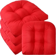 Barydat 4 Pcs Outdoor Chair Cushions 18.9 x Inch Patio Furniture Red 