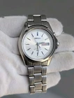 Vintage Men's Seiko Kinetic Watch 5M63-0B90 50m Stainless Steel French Dates