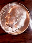 1955-S SILVER ROOSEVELT DIME ... GRADES "BRILLIANT UNCIRCULATED"