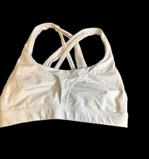 lululemon Sports Bra 4 C/D White With white Lining