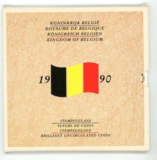 BELGIQUE Set de 11 monnaies FDC 1990 WATERLOO  Splendide