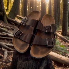 Birkenstock Arizona Oiled Leather sandals Habana Brown Men s 7 L9 M40 Regular